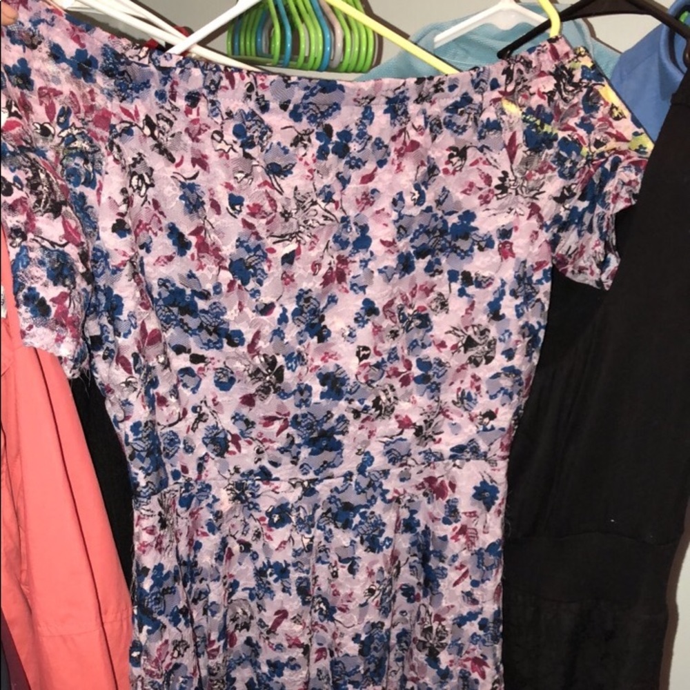 Floral off the shoulder dress